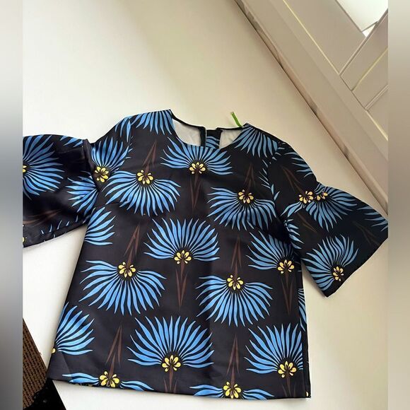 Jade Melody Bell Sleeve Blouse Size L - Picture 1 of 6